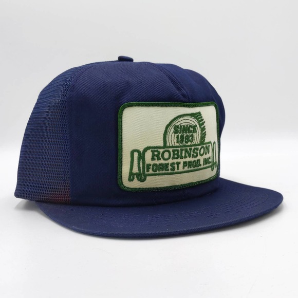 Robinson Forest Products Snapback Trucker Patch Hat K-BRAND K-PRODUCTS Vintage